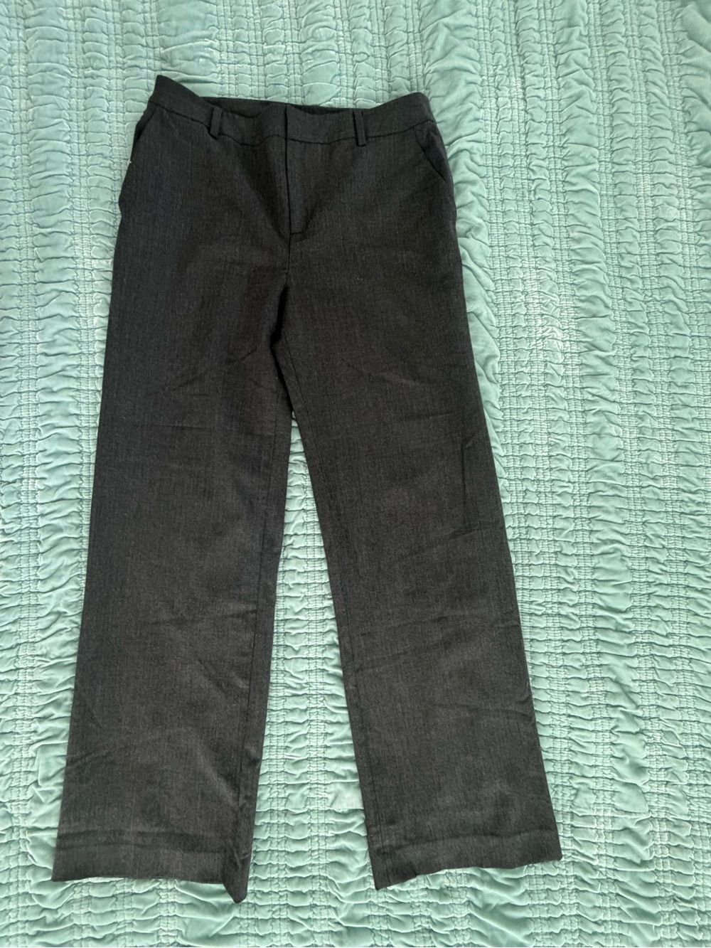 Ralph Lauren Women's Charcoal Straight Leg Dress Pants-10